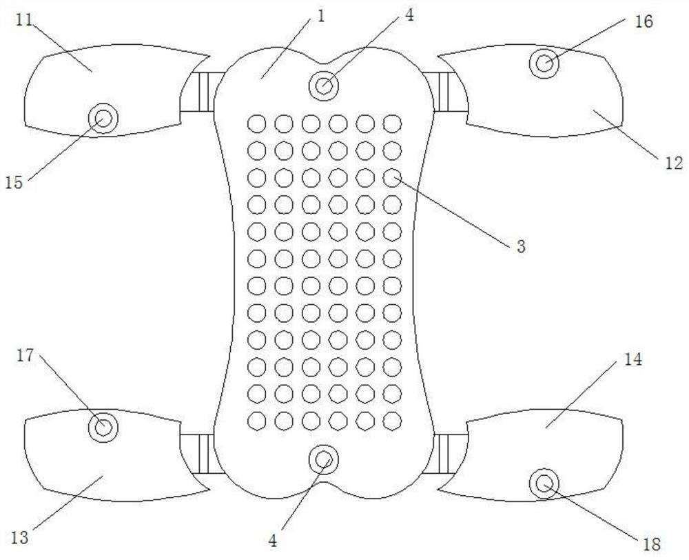 An oblique transverse fixation plate for anterior cervical spine