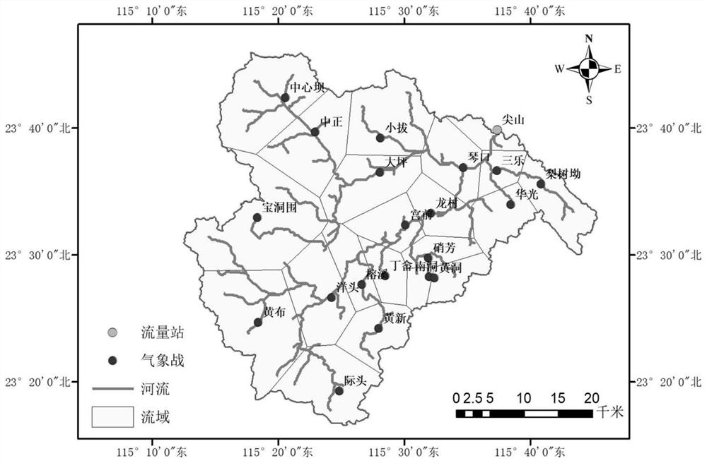 A watershed hydrological forecast method and system with self-adaptive runoff model