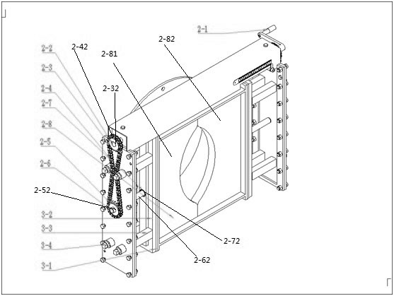 Transmission mechanism external ceramic double-core adjustable shrinkage hole