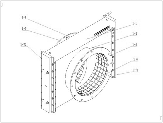 Transmission mechanism external ceramic double-core adjustable shrinkage hole