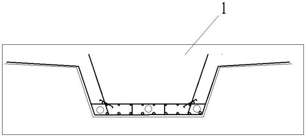 A PC box girder web reinforcement structure and method with built-in oblique mesh