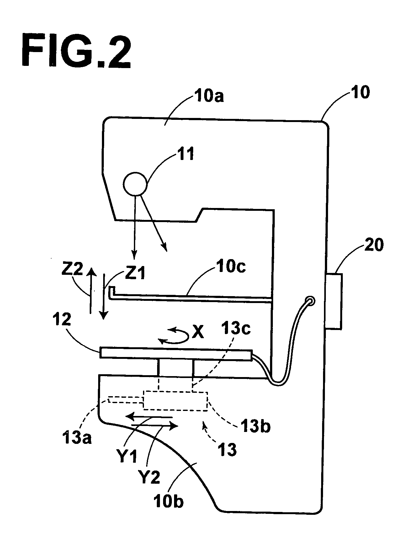 Mammogram recording and read-out apparatus