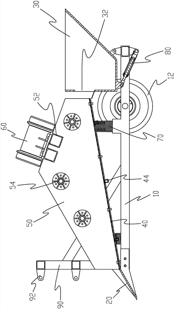 Linear vibrating type mode beach garbage cleaning and collecting device