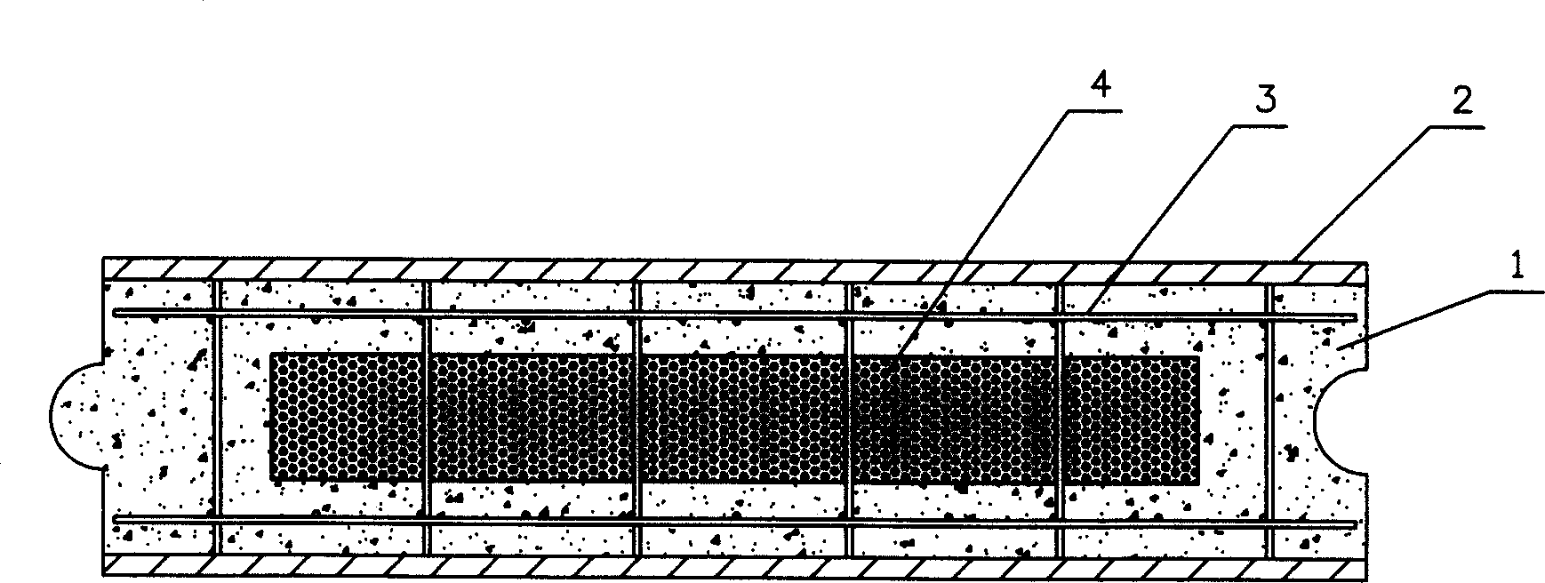 Light composite external wall panel and manufacturing method thereof