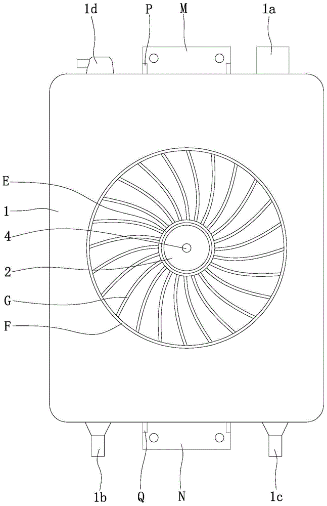 Circulating radiating type water tank structure of motor tricycle