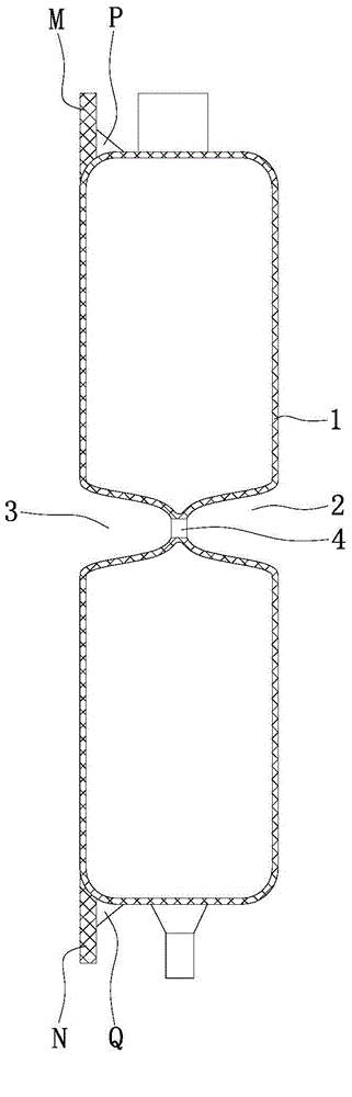 Circulating radiating type water tank structure of motor tricycle