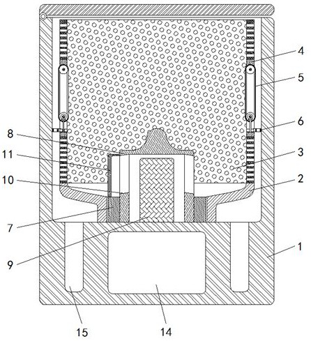 A method for collecting and counting hemostatic gauze and a counting device for obstetrics and gynecology operating rooms