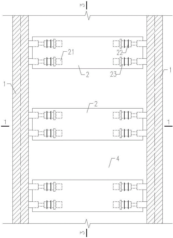 Assembled underground structure of precast concrete planks and construction method thereof