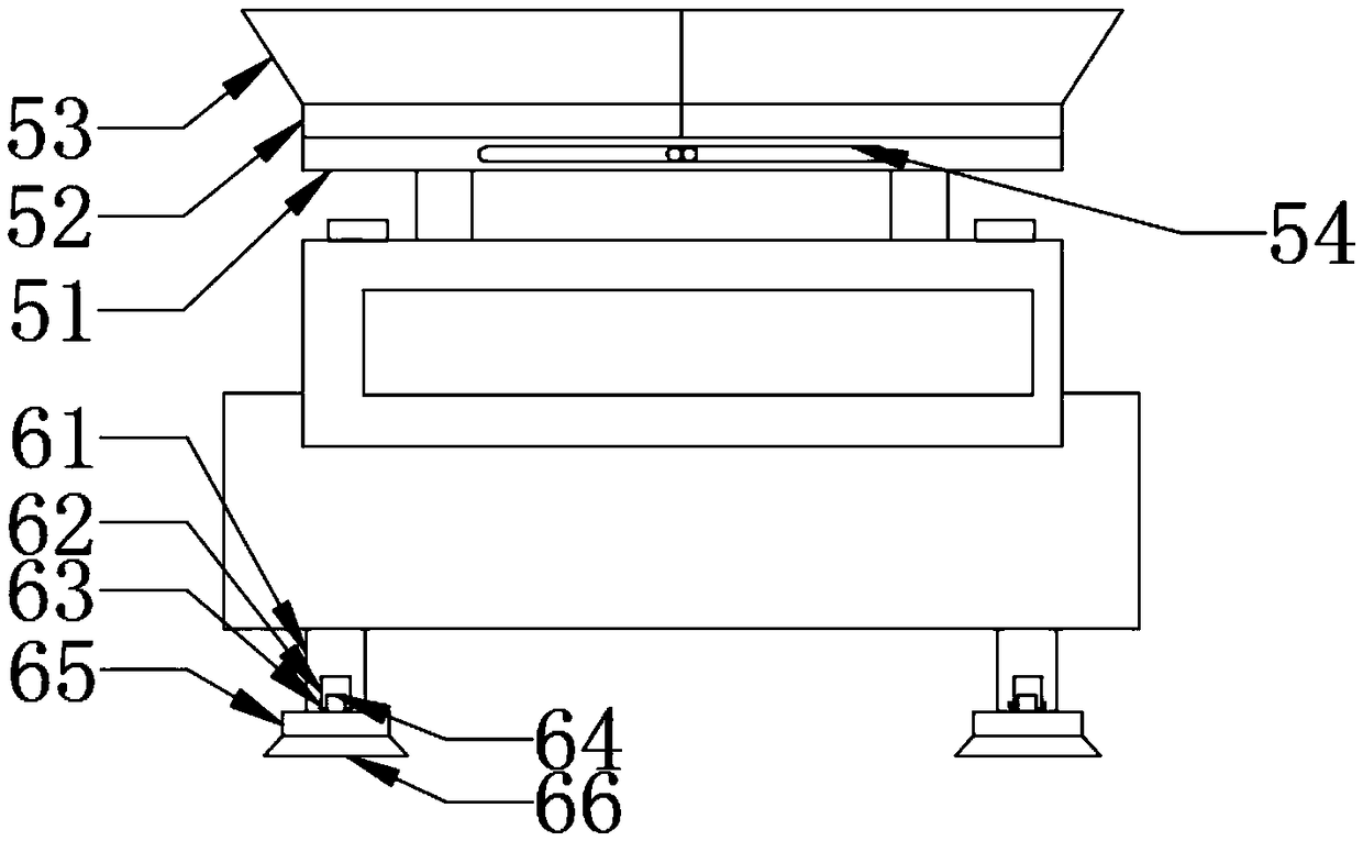 Mechanical electronic scale with high supporting stability