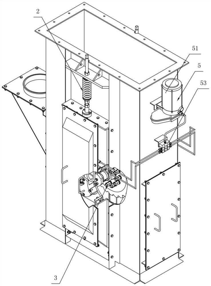 A bucket elevator bottom sealing device