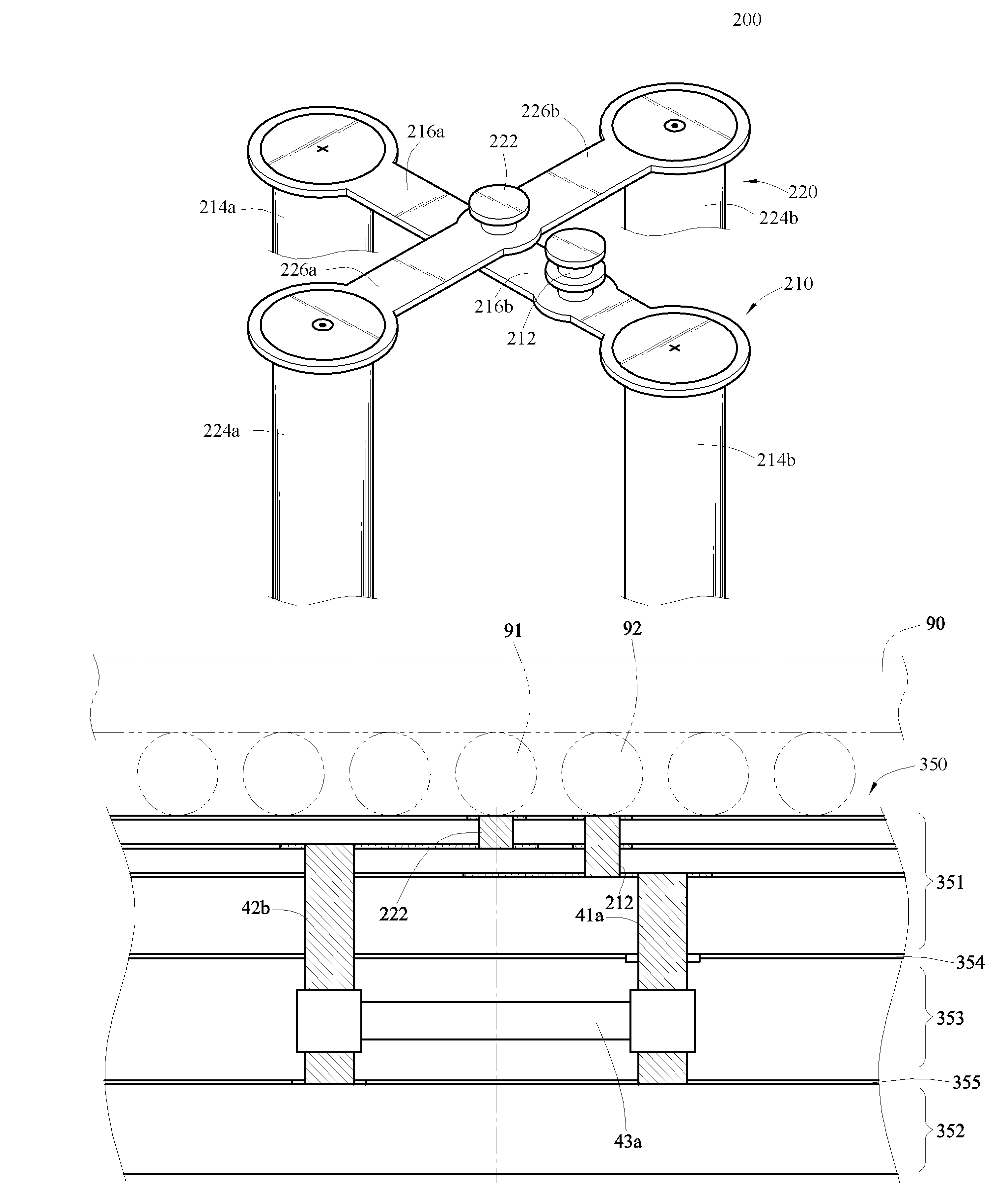 Electrically conductive structure of circuit board and circuit board using the same