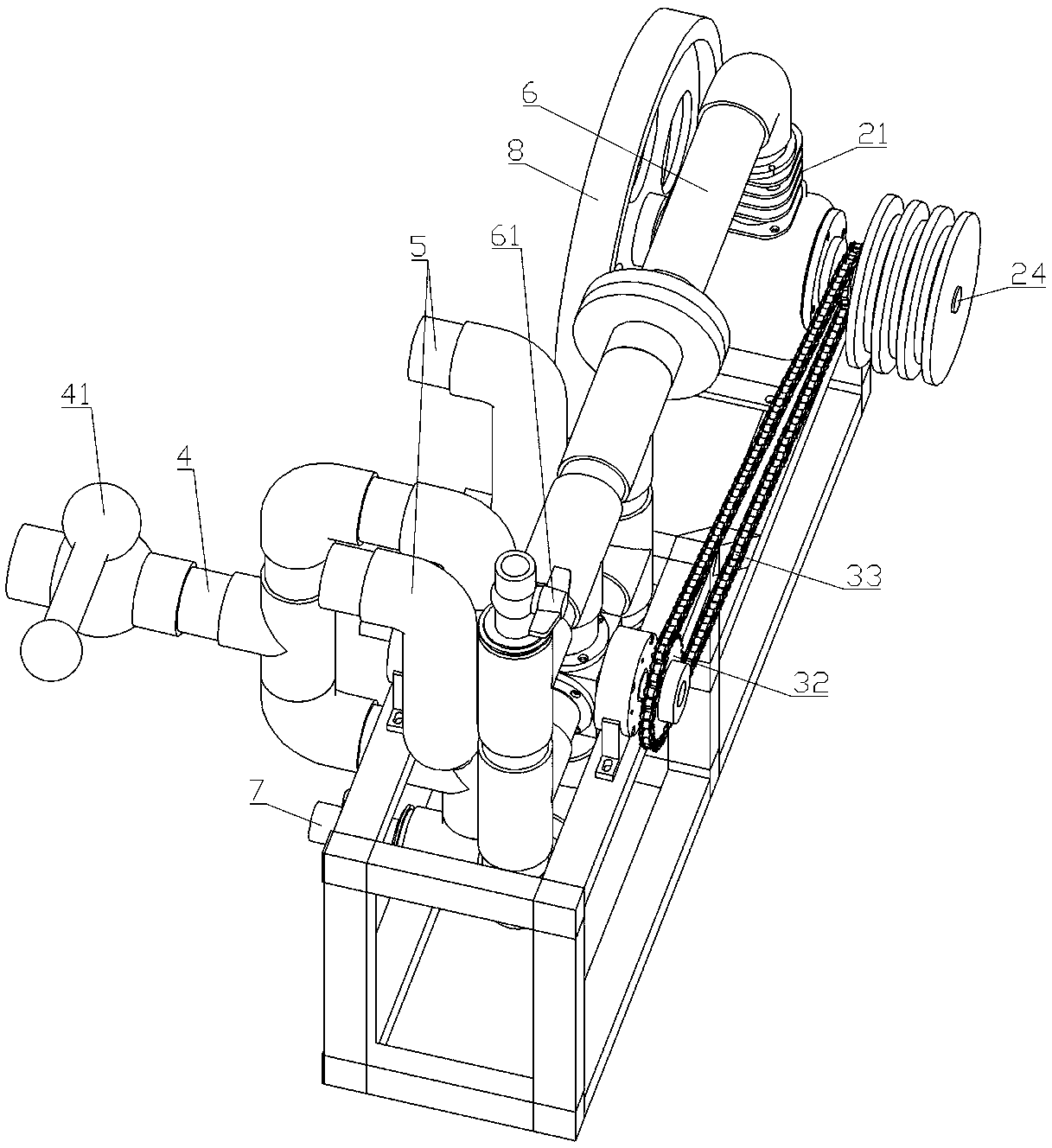 Hydraulic pressure engine based on reversing valve