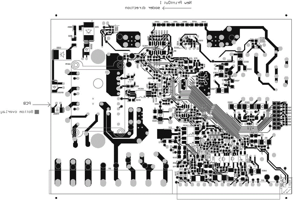 Layout wiring method for simple tin stove carrier model of printed circuit board