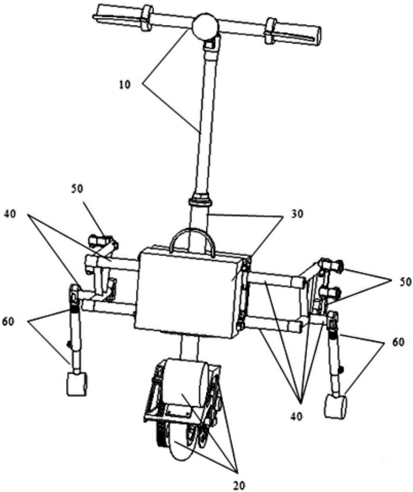 Combined electric wheelchair headstock