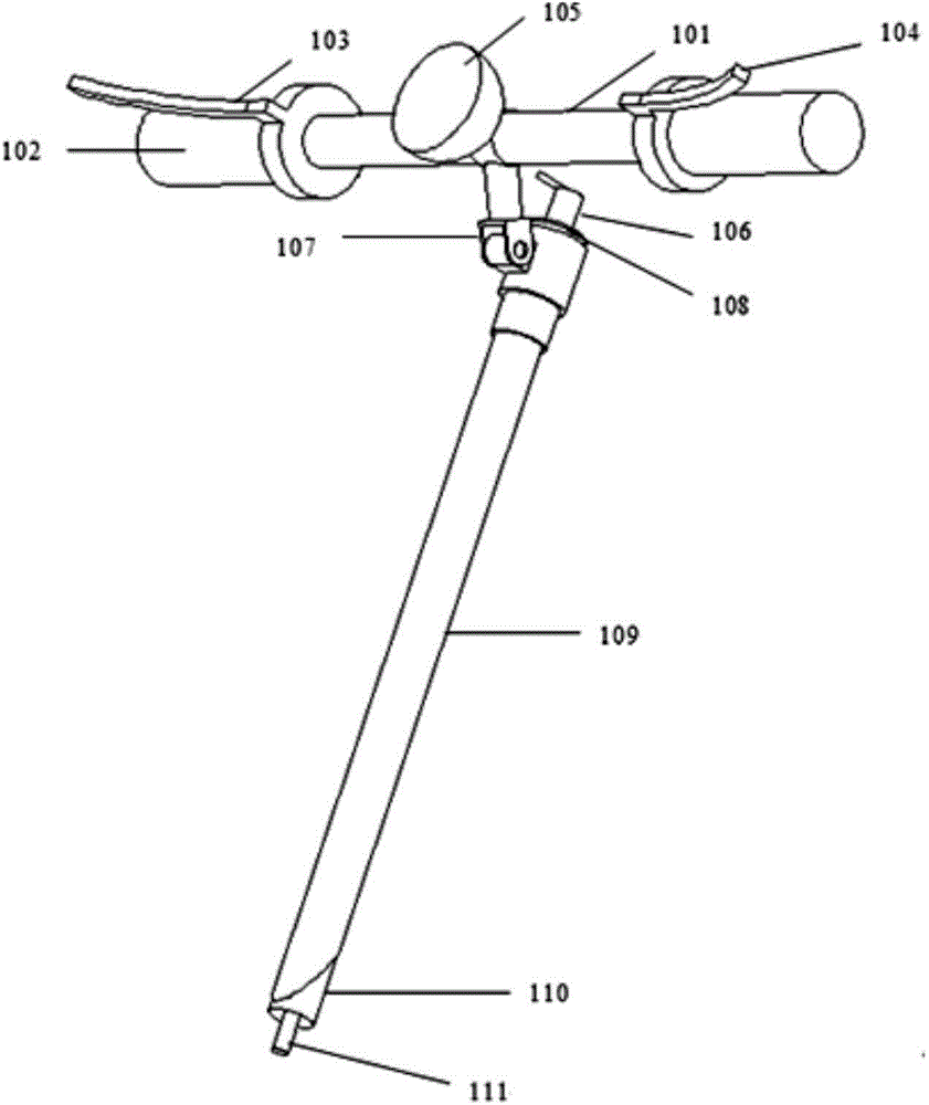 Combined electric wheelchair headstock