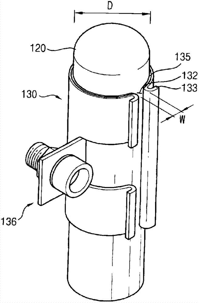 Grounding structure, and heater and chemical vapor deposition apparatus having the same