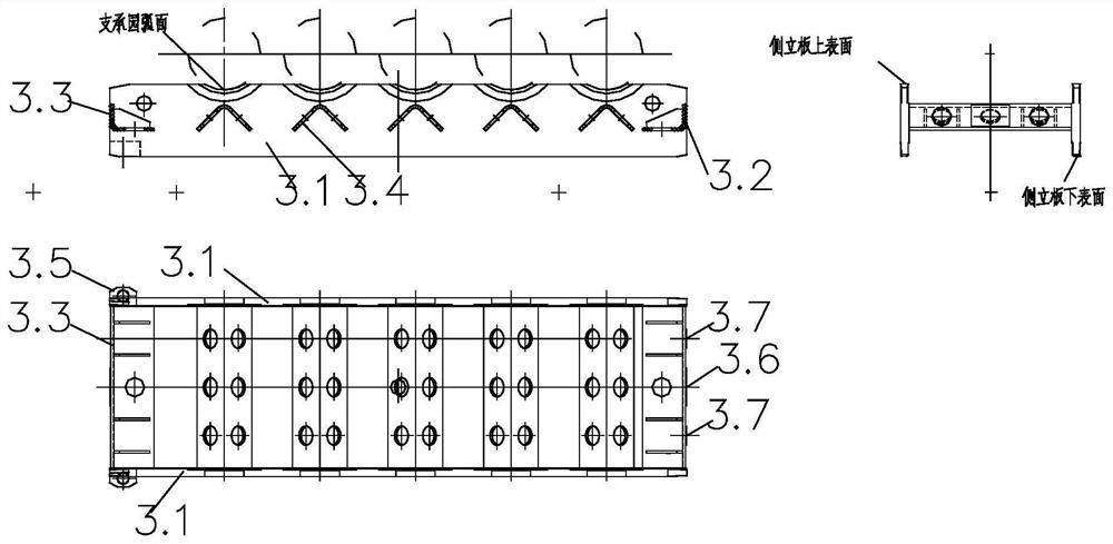 Upper roller set bracket positioning and locking device and roller replacing method