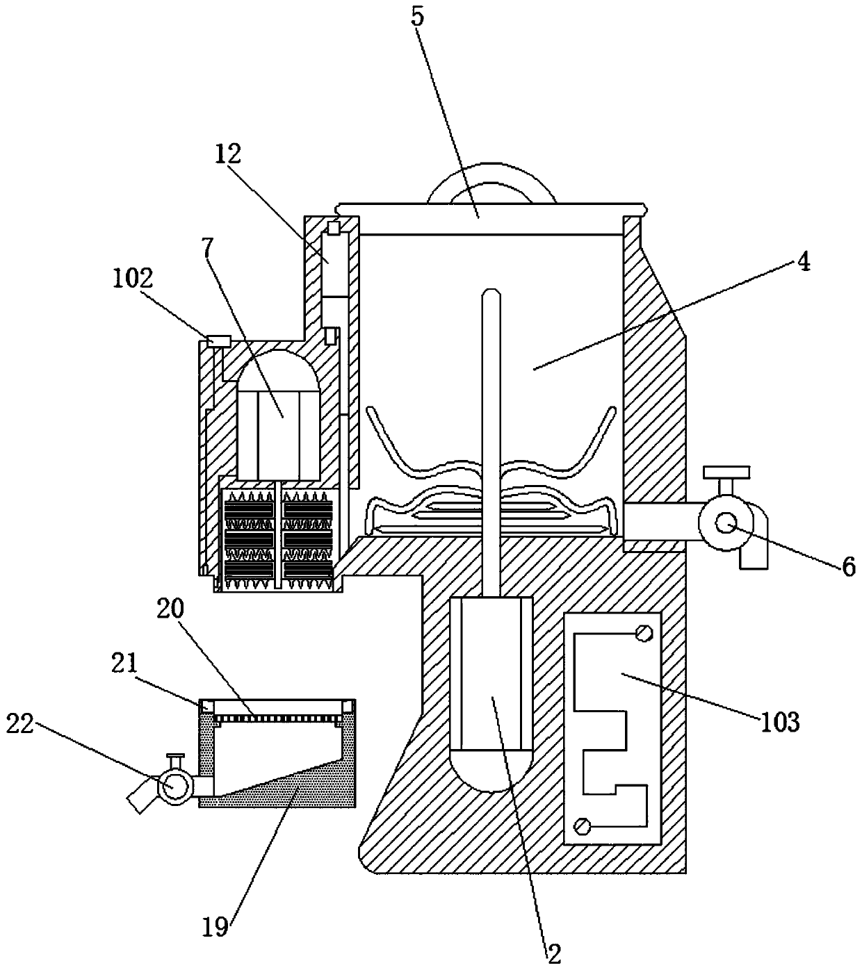 Multifunctional secondary grinding juice machine