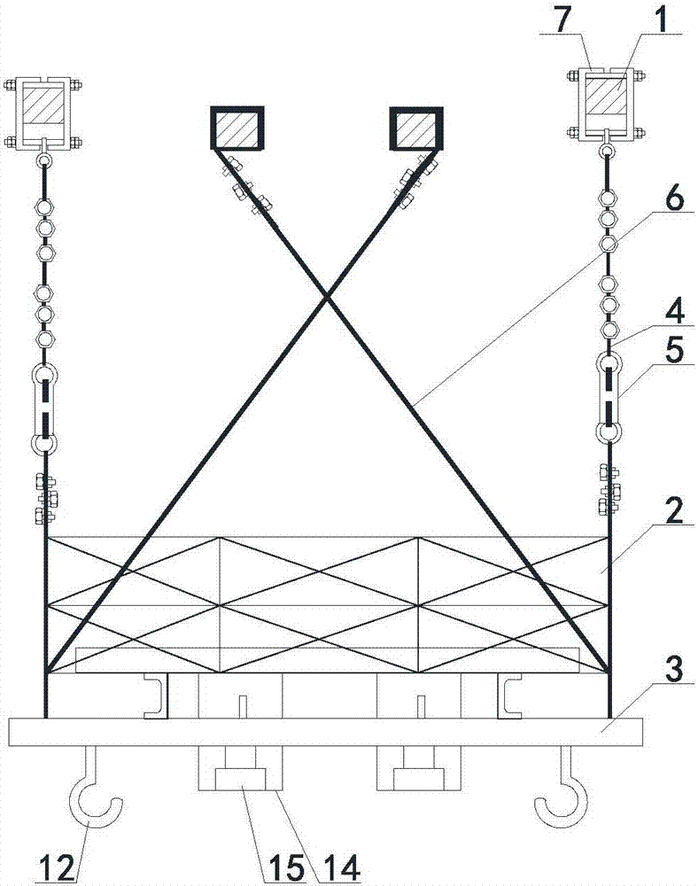An anti-tilt construction platform and its application method