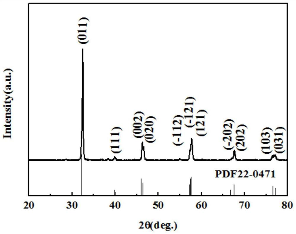 Nano silver niobate powder prepared by coprecipitation method and method