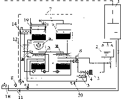 System and method for recycling waste heat of bath sewage by utilizing absorption heat pump