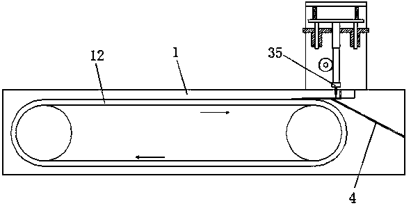 A limit guide mechanism in a food cat ear slicer