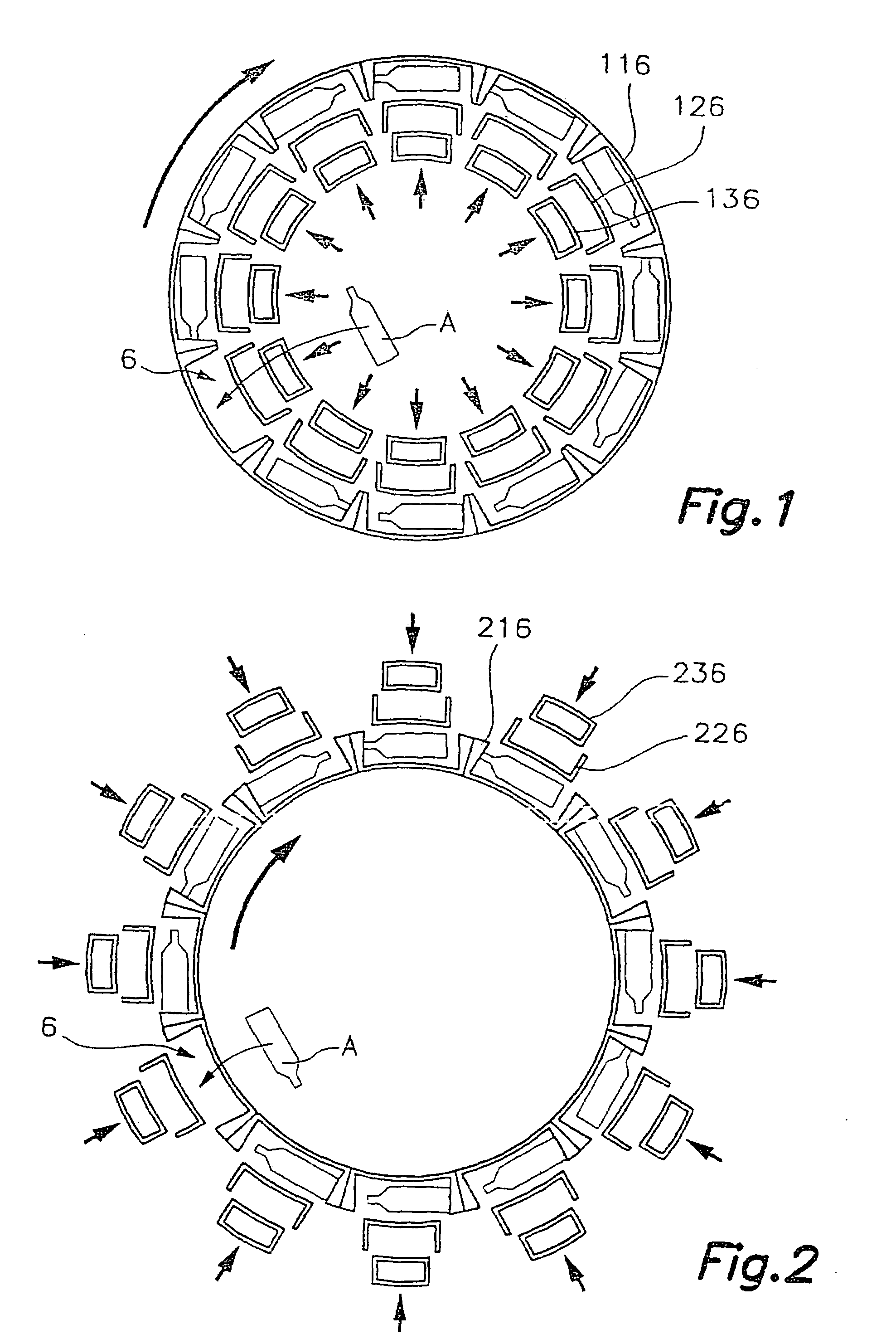 Adaptable automatic machine for the orientation and aligned supply of lightweight hollow articles