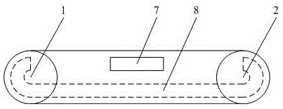 A conveyor belt with automatic screening function based on electromagnetic principle