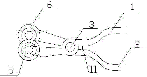 Correcting pliers for bent wires