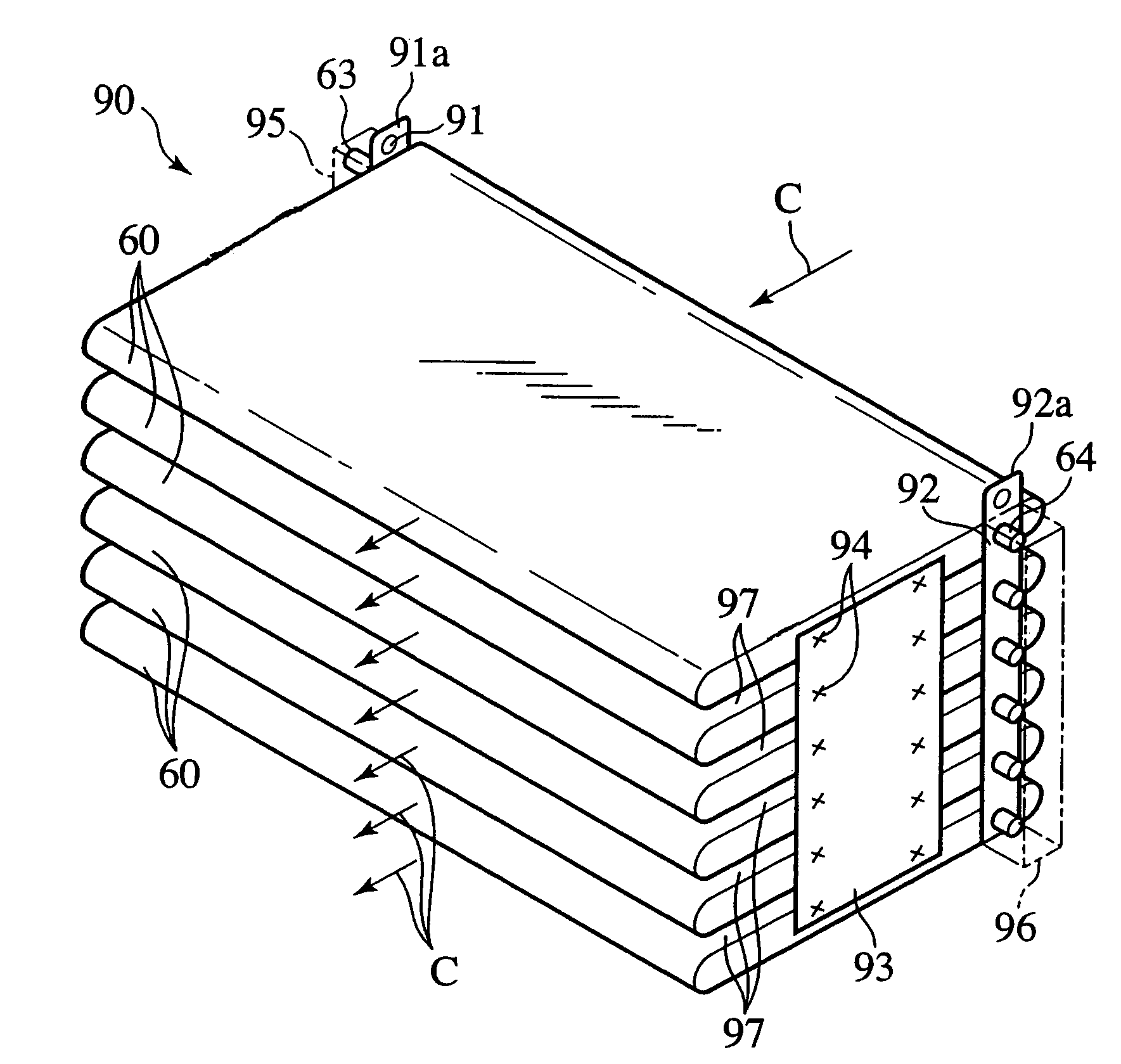 Battery module and combination battery