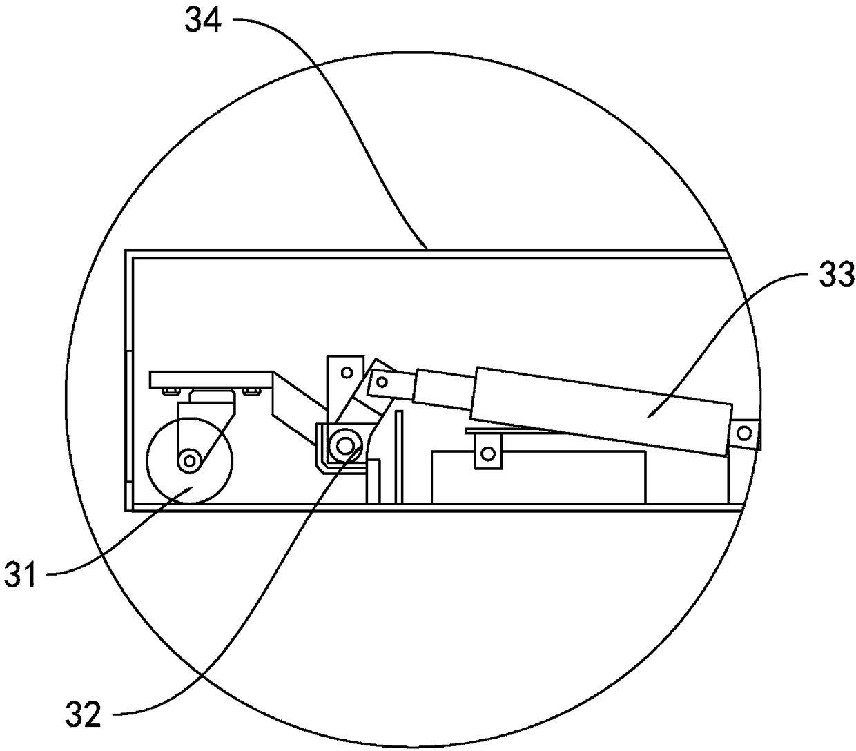 Hidden movable circulating fumigation structure