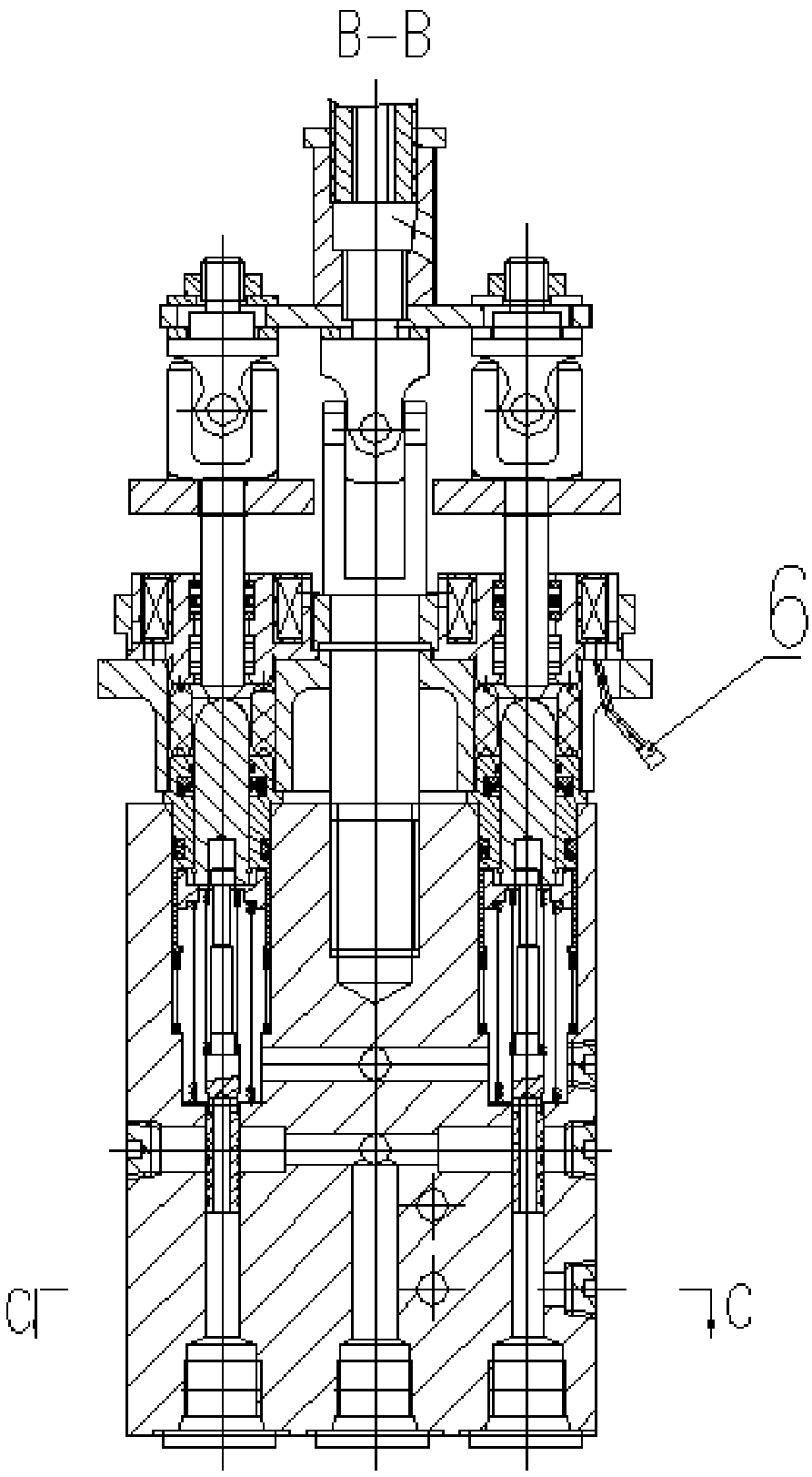 Large-flow gradual type gapless automatic limiting pilot valve for hydraulic device