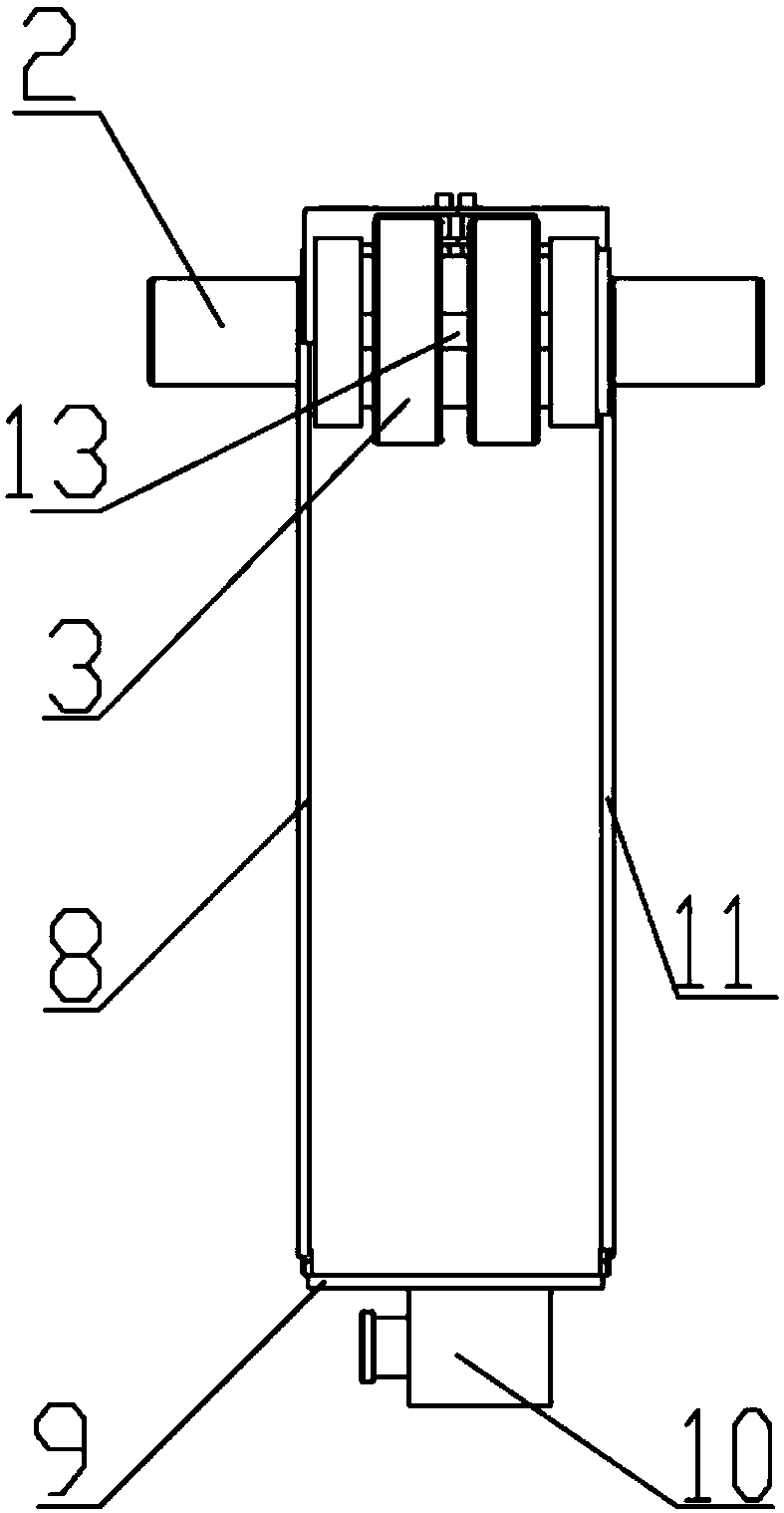 Double-synchronous-belt differential type carrying platform