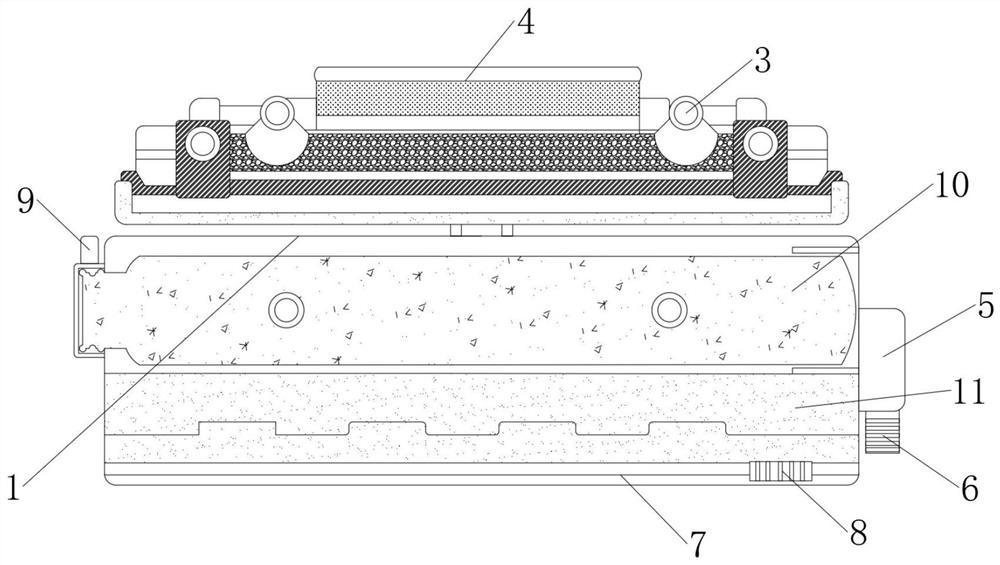 Printer ink fountain with low-liquid-level automatic ink supplementing and uniform ink discharging functions