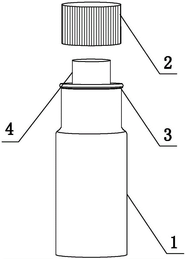 Packing bottle capable of separating solid from liquid