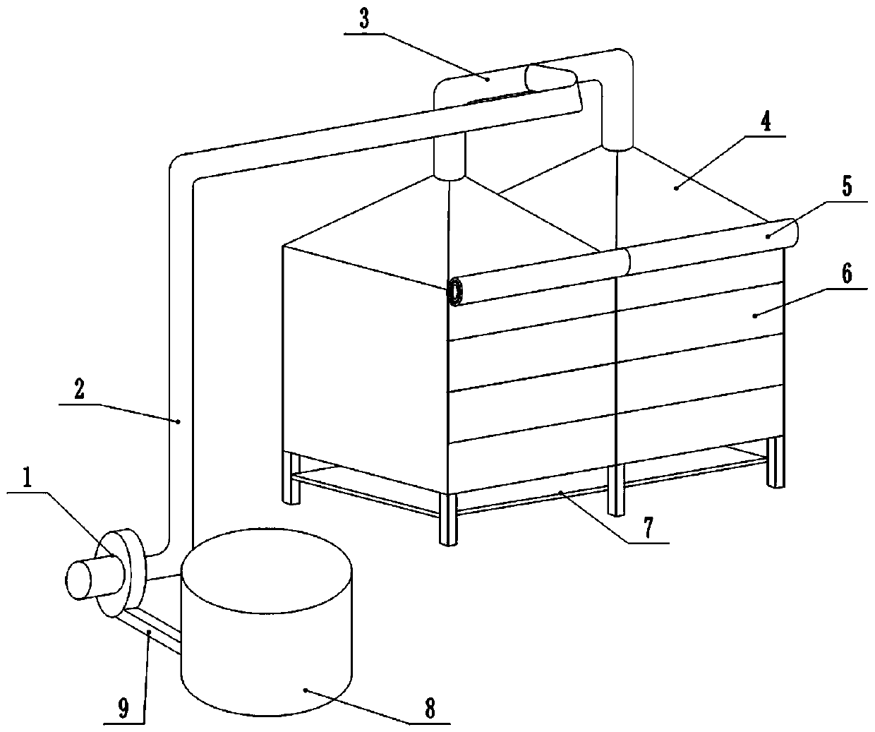 Method and device for producing jasmine flower puer tea