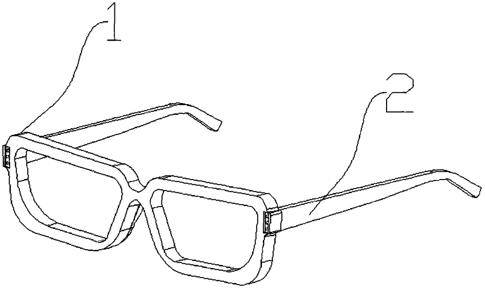 Color-changing spectacle frame based on liquid crystal display technology