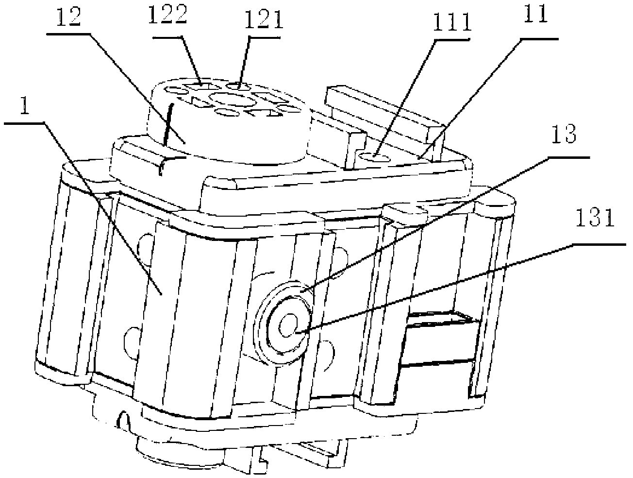 Steering engine component