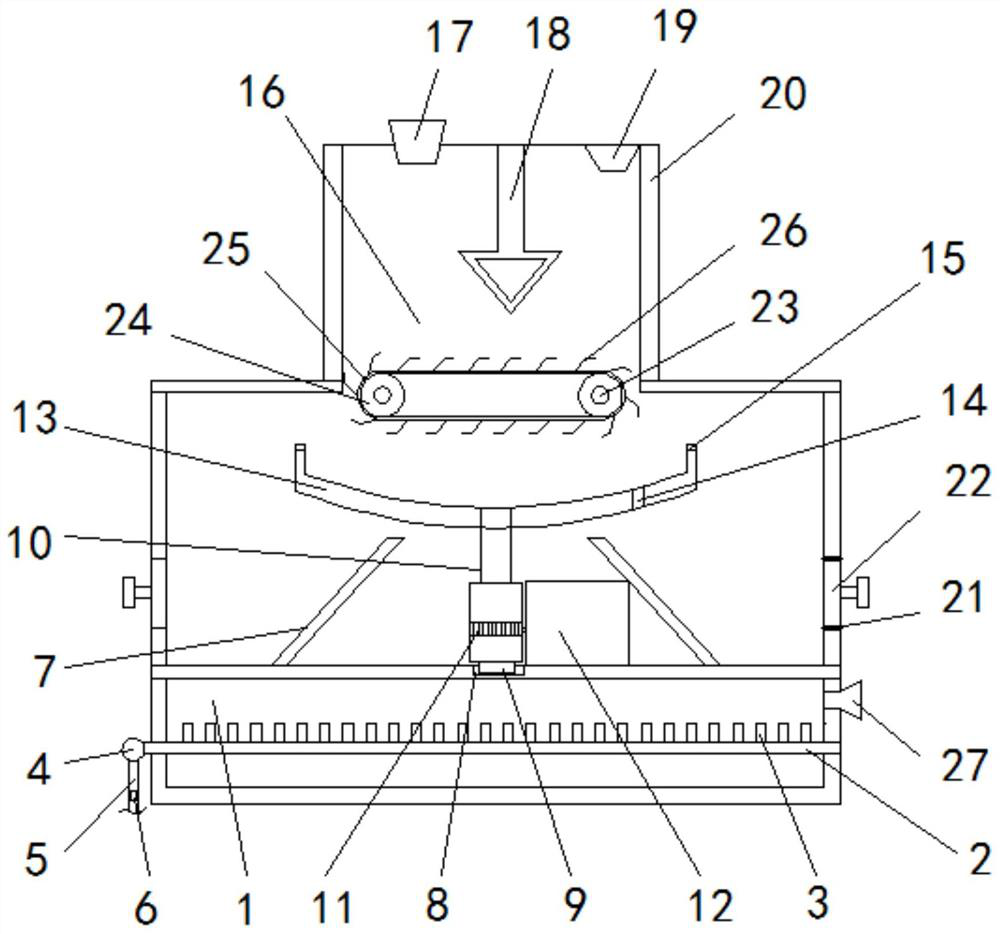 A greening device for mulberry leaves and its greening method