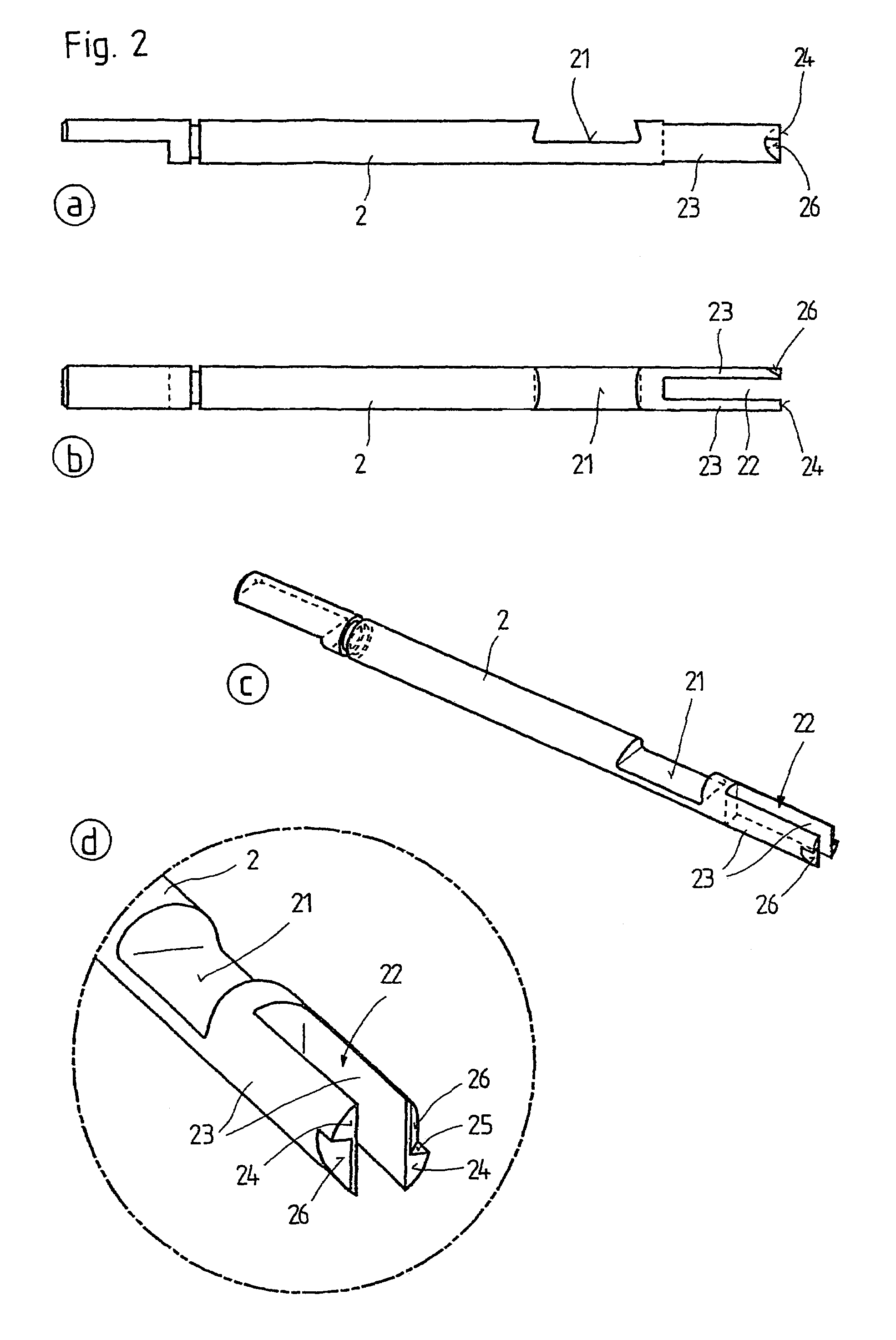 Method and device for knotting the end of a thread to a flat object