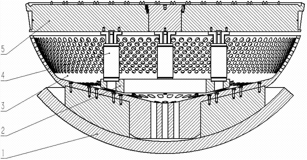 Flow distribution device for pressurized-water nuclear reactor