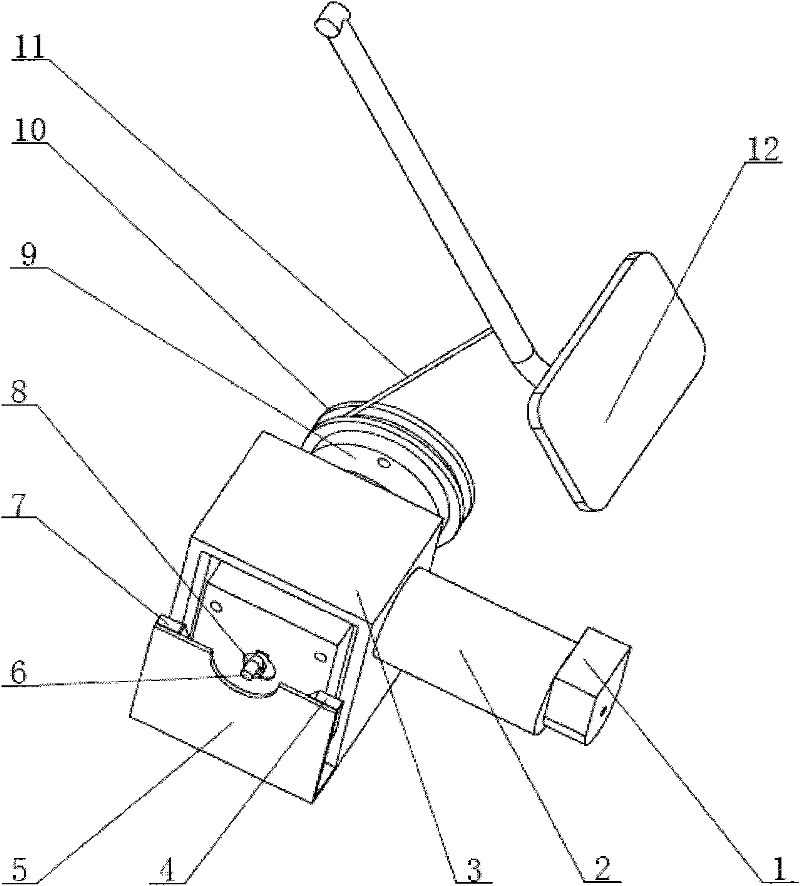 A braking device for an unmanned vehicle