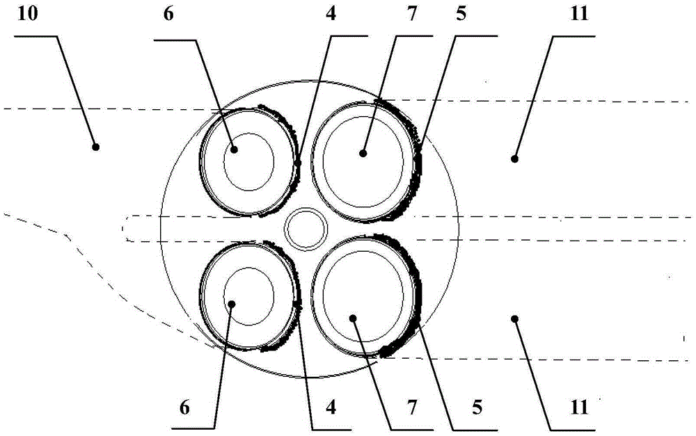 Cylinder head with shielding wall structure, preparation method and engine