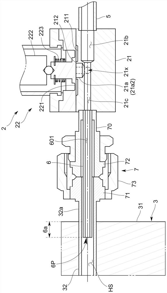 Liquid material vaporization device