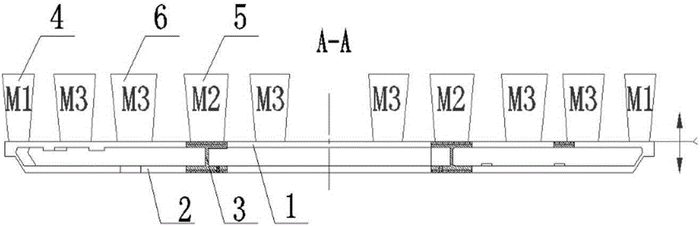 Casting technological method of large-size magnesium alloy flat structural component