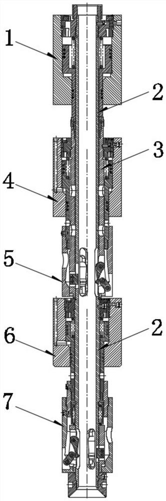 Control rod clamping structure and built-in control rod driving mechanism