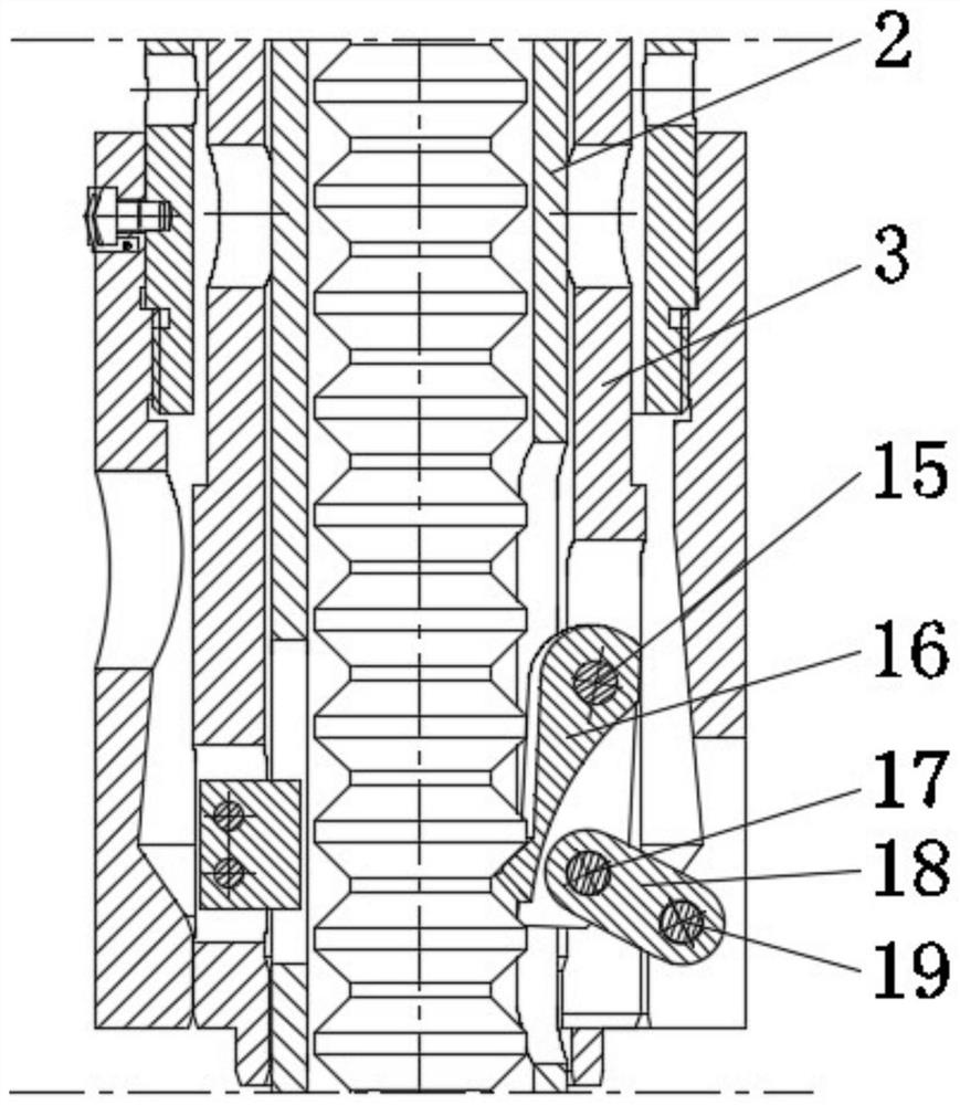 Control rod clamping structure and built-in control rod driving mechanism