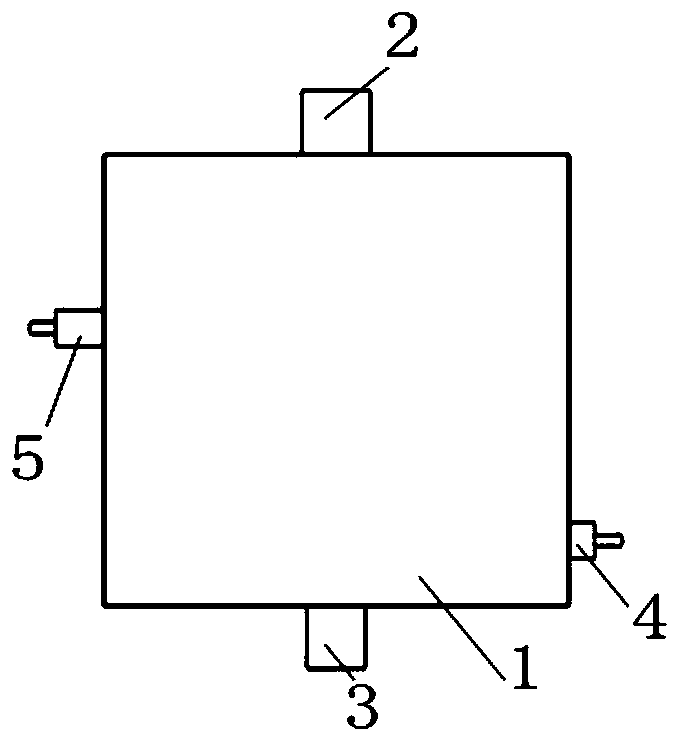 Large-flow flat plate organic waste gas plasma treatment device