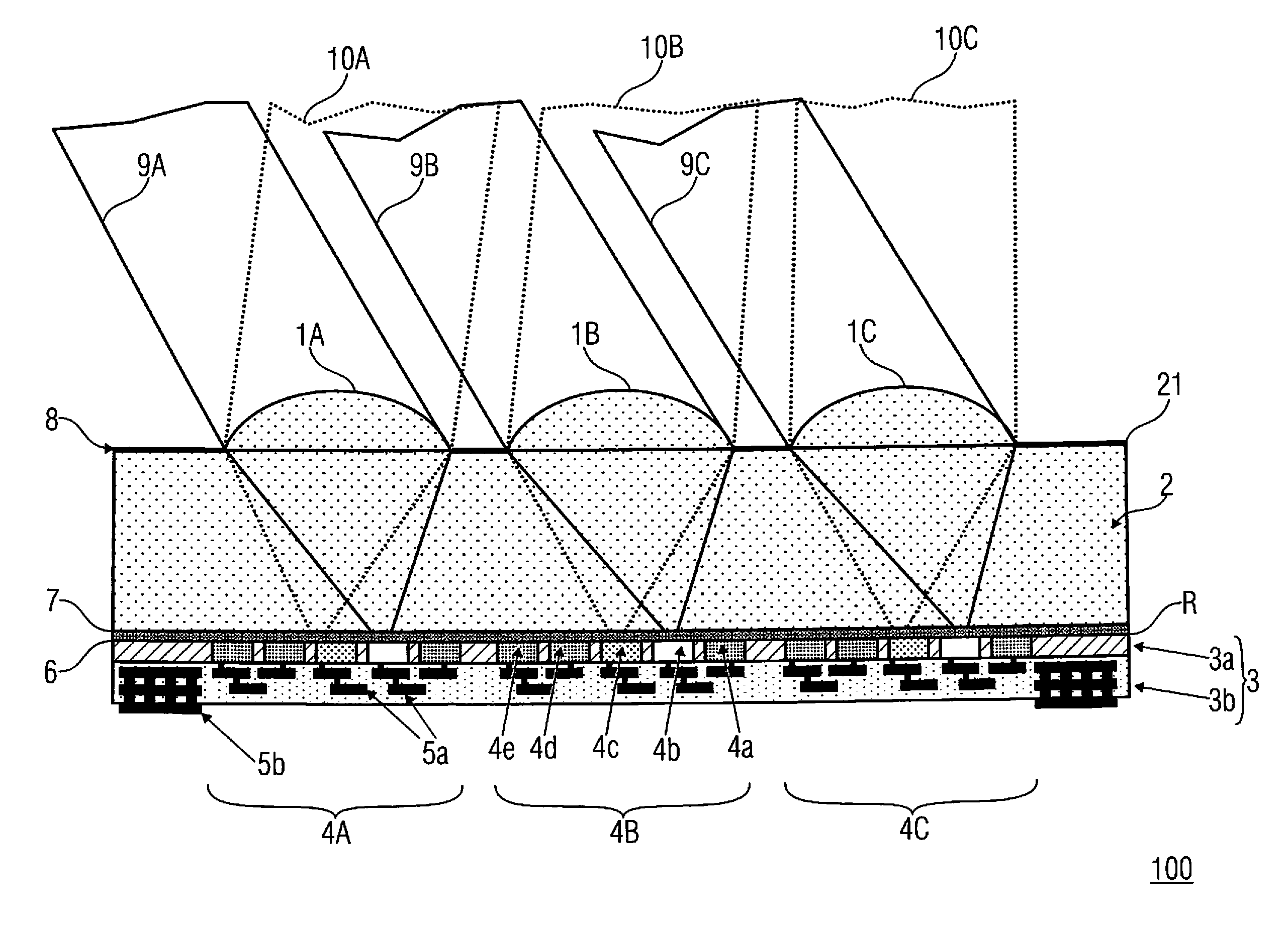 Method of manufacturing a multitude of micro-optoelectronic devices, and micro-optoelectronic device