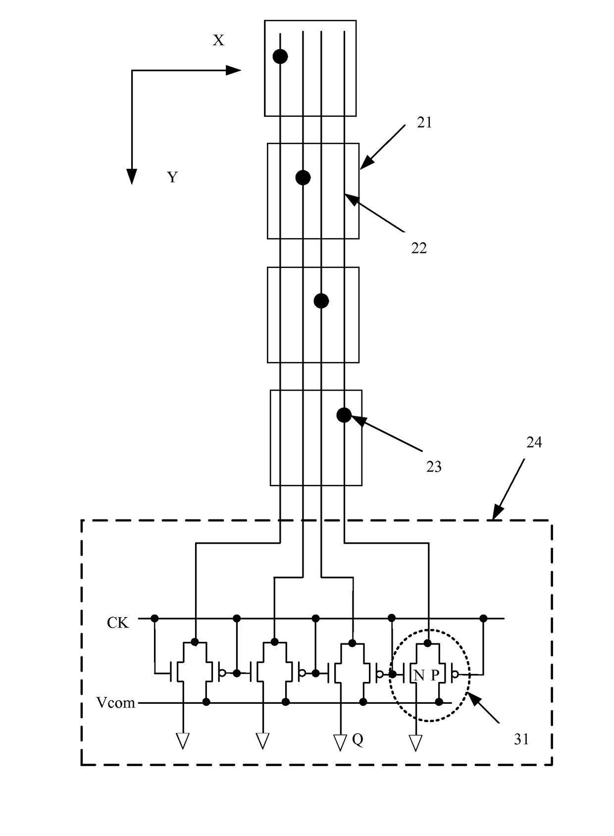 Touch display substrate, electronic device and driving method